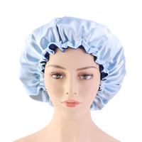 Bonnet de Douche en Soie Satinée Double Couche Réglable pour Cheveux Bouclés – Grande Taille pour Dormir – Offre Spéciale pour Femmes