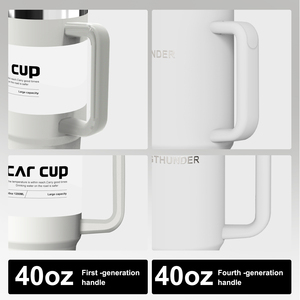 OEM 맞춤형 2025 40온스 스테인리스 스틸 304 모던 핸드그립 텀블러 레이저 각인 진공 단열 접이식 빨대 12시간 냉각 - Product Image 3