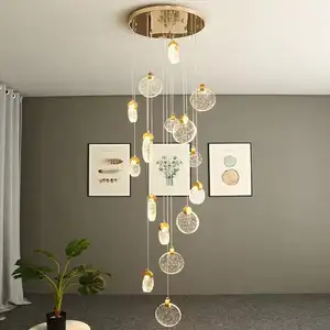 Lampes suspendues à haut plafond Cuisine nordique Led Lustres contemporains modernes et lampes suspendues Lustre