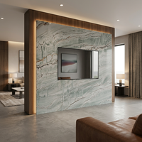 Dalles de marbre gris naturel d'Italie de luxe personnalisées Arabescato Corchia, pierre grise au mètre carré pour murs de salle de bain et salons