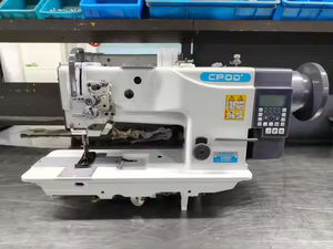 QK-4420 Double Needles Compound Feed Heavy Duty Lockstitch Industrial Sewing <b>Machine</b> with Automatic Thread Trimmer - Product Image 2