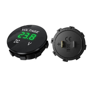 Voltímetro para Auto, Cargador USB Modificado para Auto, Medidor <span class=keywords><strong>Digital</strong></span> LED a Prueba <span class=keywords><strong>de</strong></span> Agua <span class=keywords><strong>de</strong></span> 5-48V DC - Product Image 1