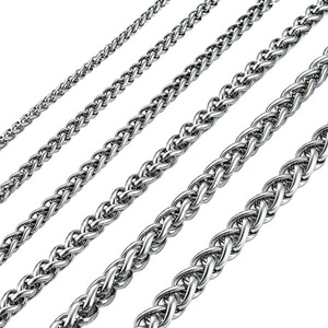 Wholesale 4-8mm Waterproof Stainless Steel Gold Plated Wheat <b>Chain</b> <b>Necklaces</b> for Anniversary Occasion Unisex - Product Image 5