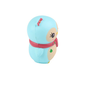 Figura Decorativa de Búho Azul de Espuma de Poliuretano para Exhibición en Escritorio - Product Image 3