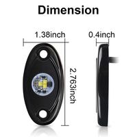 Luz LED para Coche HAIYUAN, 2 Pulgadas, 9W, Color Blanco Puro, Azul, Ámbar, Luz LED para Debajo del Coche, Universal