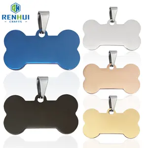 High Quality Custom Logo Metal Stainless Steel Engraved Pet Name Tags Dog ID Tag for Sale