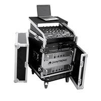 Station de travail DJ en aluminium personnalisable, rack pour enceintes ATA, tiroir vidéo, boîte de transport utilitaire, flight case avec table DJ pliable portable