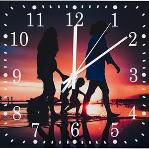 นาฬิกาไม้แบบคลาสสิกชั้นเดียว พร้อมปรับแต่งข้อความและรูปภาพ ตกแต่งบ้าน นาฬิกาแขวนผนัง ดีไซน์เฉพาะตัวแบบชิ้นเดียว - Product Image 4