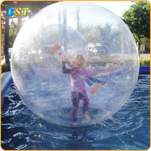 2 m 1.0 مللي متر PVC العملاق نفخ واضحة كرة ماء/المشي على بالونات المياه/نفخ المشي كرة ماء للبيع - Product Image 4