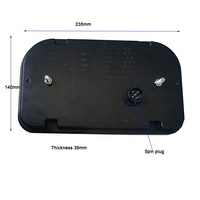 Luces Traseras LED para Remolque con Certificación ECE E Mark, 12/24V, Lente de PC, Impermeables, con Arnés y Conector de 13 Pines