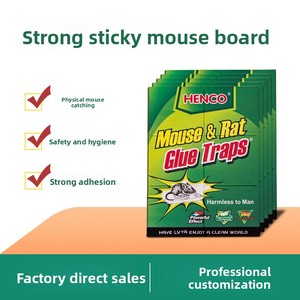 Piège à souris en <span class=keywords><strong>gel</strong></span> non toxique à forte adhérence, autocollant anti-rongeurs de grande taille, exterminateur de souris, piège à colle - Product Image 2