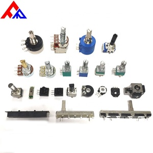 Potenciómetros Rotatorios de Bajo Costo al por Mayor para Fabricantes, Resistencias Variables de Metales y Plásticos, Resistencia de 10k-100k, Serie RK166 - Product Image 2