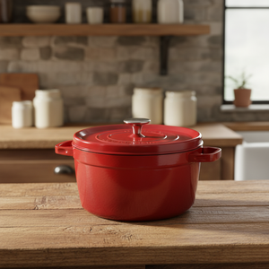 Enameled <b>Stainless</b> <b>Steel</b> Dutch Durable Versatile 5L Induction Compatible Cooking <b>Pot</b> 2026 Trending Household Family Feasts Large - Product Image 1