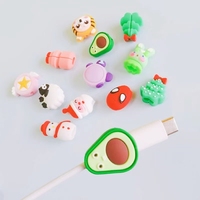 Venta caliente Animal diferentes tipos de carga USB Cable DE DATOS Protector Teléfono Cargador Cable Protector