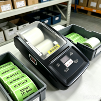 Mesin Printer Label Otomatis Nirkabel Printer Label Thermal untuk Label Gap Kertas Kontinu