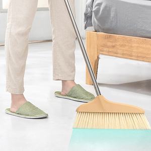 耐久性のある家庭用ほうきロングハンドルスイーピングブラシ掃除ツール快適な補強プラスチックハンドルほうき卸売り - Product Image 2
