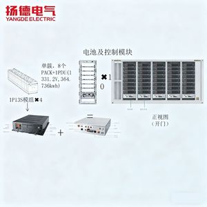 Conteneur de stockage d'énergie électrique Yangde 1500KW 3.72MW à refroidissement liquide LiFePO4 pour réseau hybride - Product Image 1