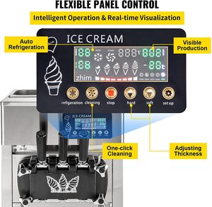 Vente en gros automatique 220V pompe <span class=keywords><strong>Gel</strong></span> <span class=keywords><strong>Matic</strong></span> machine à crème glacée noyau de compresseur pour boulangerie magasin d'alimentation restaurant usage domestique collations - Product Image 3