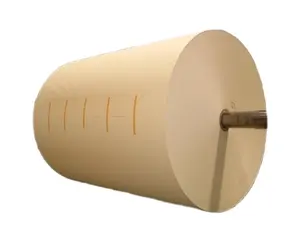 Rouleau géant de papier de libération enduit de silicone jaune blanc marron bleu de haute qualité