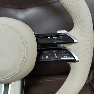 Volante de cuero blanco para Mercedes-Benz AMG W176 W211 W212 W205 W204 <span class=keywords><strong>A180</strong></span> A200 B180 B200 GLA GLC GLB GLE para modelo CLS - Product Image 3