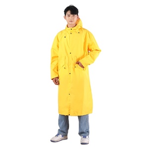 2024 colori di vendita caldi moda per adulti pesante Pongee + Pu <span class=keywords><strong>impermeabile</strong></span> lungo <span class=keywords><strong>da</strong></span> <span class=keywords><strong>uomo</strong></span> <span class=keywords><strong>lavoro</strong></span> all'ingrosso - Product Image 4