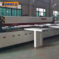 Machine à panneaux en nid d'abeille en aluminium, moteur PLC, haute efficacité, débit élevé, ligne de production de panneaux en nid d'abeille en aluminium