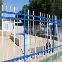 Panneaux de clôture en fer forgé de sécurité en métal, clôtures en acier pour résidences, palisades pour jardin