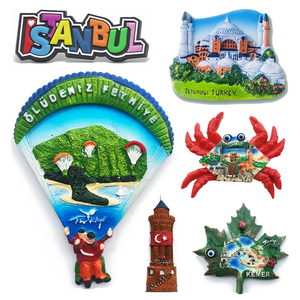 MUYU Magnet 3D Istanbul Turchia - Frigorifero Lettere Style In Poliresina, Souvenir Da Viaggio, Dimensioni 4x12 Cm, Fatto A Mano
