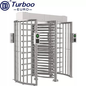 Tourniquet à hauteur totale à voie simple ou double 304S avec contrôle d'accès par reconnaissance faciale, portail rotatif pour atelier - Product Image 3