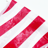 Baisida Guirlandes de drapeaux en plastique suspendus légers rouges et blancs de 30 pieds pour les célébrations d'anniversaire, les fêtes, les carnavals et les fêtes de cirque