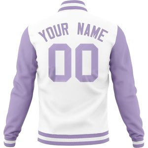 Chaqueta Varsity Personalizada para Hombre, Cuello Camisero, Algodón, Estilo Letterman, Béisbol, Bomber, Nombre y Número del Equipo Personalizados, Unisex, Adulto, Otoño - Product Image 2
