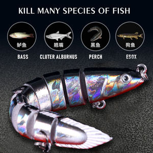 เหยื่อตก<span class=keywords><strong>ปลา</strong></span>แบบหลายท่อน 9 ท่อน รูปทรง<span class=keywords><strong>ปลา</strong></span>ขนาด 10 ซม. น้ำหนัก 10 กรัม <span class=keywords><strong>ตา</strong></span> 3 มิติ เหมือนจริง สำหรับตก<span class=keywords><strong>ปลา</strong></span>ทะเล - Product Image 6