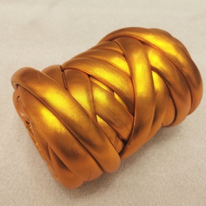 Lüks Metalik Kalın Tüp İplik 1000g Jumbo Skein %100 Polyester Büyük Ev Dekorasyonu Halıları ve Yastıkları için - Product Image 6