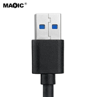 Cable de datos USB 3,0 tipo A macho A Micro B 3,0 macho, cable de disco duro externo, alta calidad, OEM, 30cm, 50cm