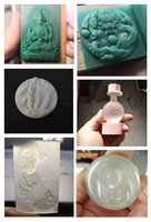 MESIN UKIR SEAL TEMBAGA CNC ROUTER CNC untuk KAYU TEMBAGA JADE KRISTAL