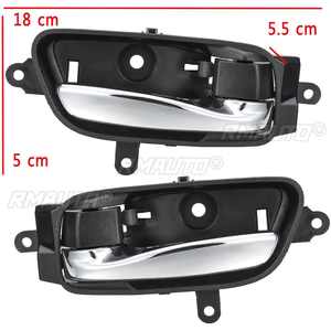 Poignée de porte intérieure chromée gauche/droite pour Nissan Altima 2013 2014 2015 2016 2017 - Accessoire de style automobile # 80671-3TA0D 80670-3TA0D - Product Image 2