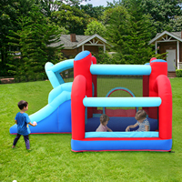 Prix de gros usine : Combo château gonflable et toboggan gonflable compact d'extérieur pour enfants, en tissu Oxford 420D+840D