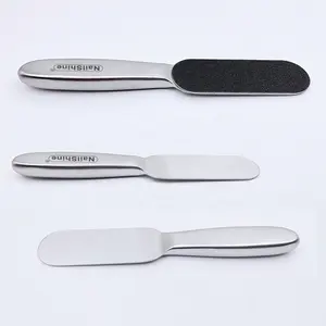 Pedicure tool refilling foot file stainless steel callus remover foot rasp for replaceable removable refilling sandpaper sticker