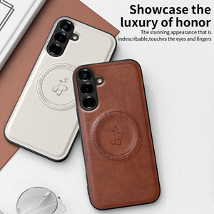 Étui arrière magnétique en cuir PU mat avec protection d'objectif et support pour Samsung Galaxy A27 A37 A57 A56 A36 A26 A35 A55 A54 A34 <span class=keywords><strong>A53</strong></span> <span class=keywords><strong>A33</strong></span> - Product Image 5