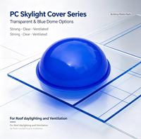 Couverture de dôme transparente en polycarbonate pour lucarne, panneau de toiture en plastique, couverture de ventilation lumineuse pour projet de toiture de bâtiment
