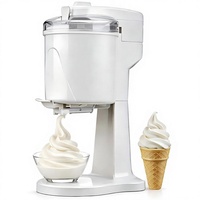 Nouvelle machine à glace molle avec bol congélateur amovible 1,0 Qt, sorbetière automatique pour glaces maison et yaourts glacés