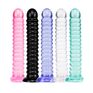 Boîte personnalisée gratuite-5 Style gelée gode anal avec ventouse énormes godes jouets sexuels fausse <span class=keywords><strong>bite</strong></span> gros pénis godemichet Anal boutique érotique - Product Image 1