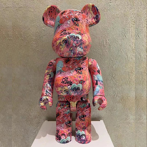 ตุ๊กตาหมี <span class=keywords><strong>Bearbrick</strong></span> <span class=keywords><strong>1000</strong></span>% ของตกแต่งเรซิ่นสำหรับห้องนั่งเล่น ขนาด 70 ซม. ของขวัญขึ้นบ้านใหม่ ของเล่นสะสม - Product Image 6