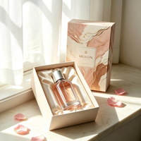 Vente flash - Flacon de parfum en verre cylindrique de 30 ml, 50 ml, 100 ml - Col de 15 mm - Fond épais - Flacon pulvérisateur en verre avec boîte personnalisée