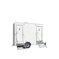 Fabricant chinois de toilettes portables de luxe de style européen, d'unités sanitaires portables avec douche et toilettes, et de remorques sanitaires