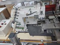 Machine à coudre industrielle à point de chaînette à cylindre multi-aiguilles à moteur haute vitesse pour robes et t-shirts