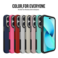 Triangle 2 en 1 TPU + PC étui et sac de téléphone portable antichoc pour iPhone 17 Pro Max 17 Pro housse de téléphone portable pour iPhone 16 15 14