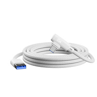 Cable de Datos Trenzado de 240W con Carga Súper Rápida de 10A, Conector en Ángulo Compatible con Teléfonos USB-C