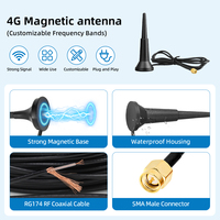 Antenne magnétique 868 915 MHz 4G 5dBi étanche IP67 extérieure omnidirectionnelle verticale avec connecteur SMA mâle pour module NB-IoT LoRa