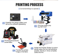 Mycolor Printer DTF Model baru 24 inci 60Cm, papan Honson dua I3200 Xp600 Printhead A1 DTF Printer mesin cetak